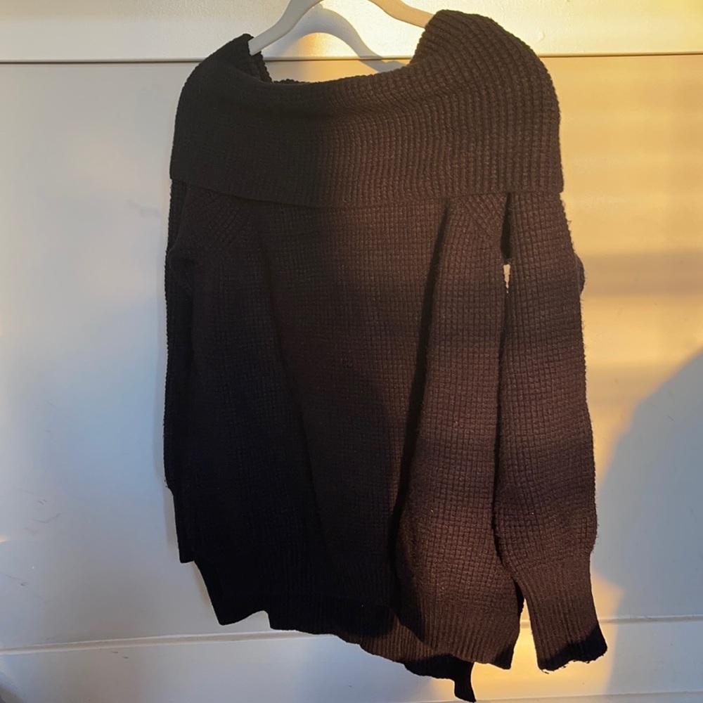 Over shoulder black sweater by devotion by Cyrus size XS. Barely worn.